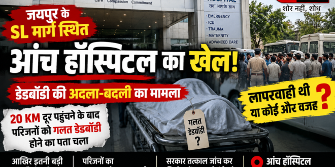 जयपुर के आंच हॉस्पिटल में शवों की अदला-बदली का मामला